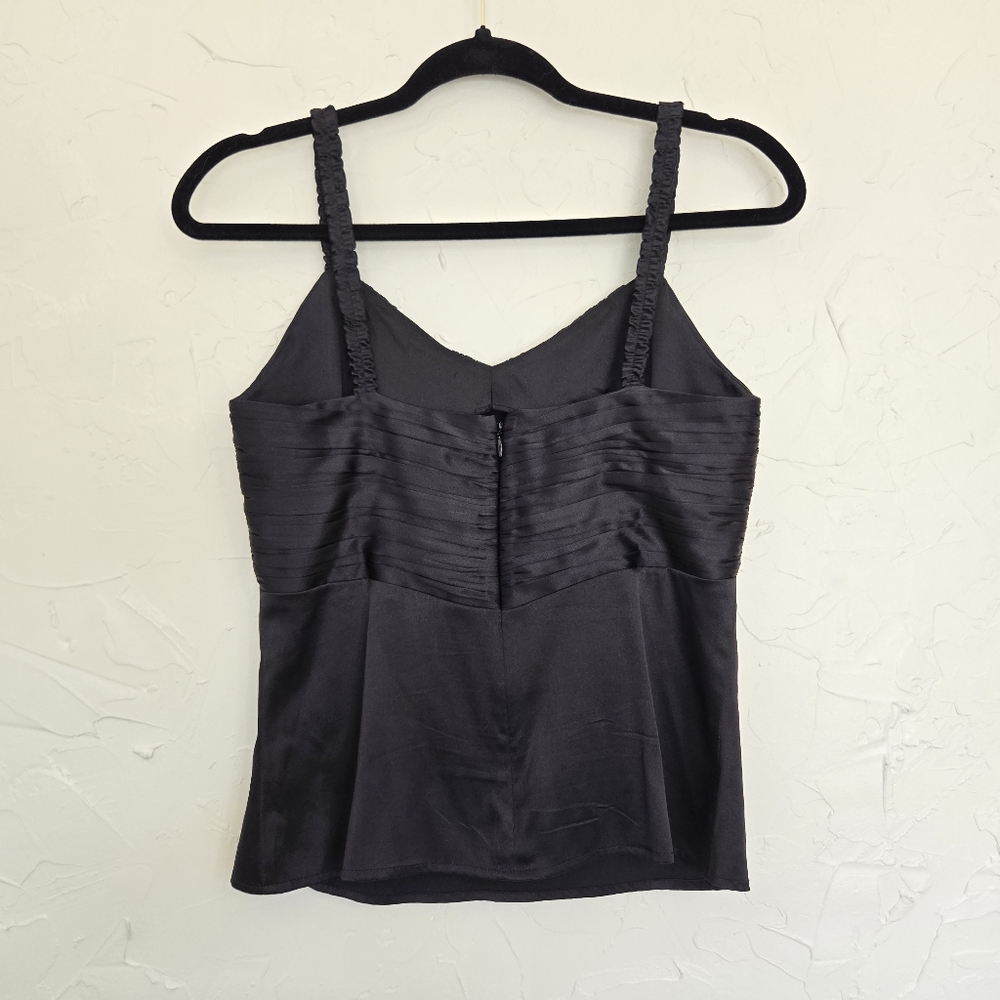 Club Monaco Black Silk Slip Top - Picture 4 of 7
